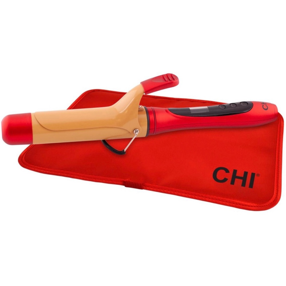 Chi Ceramic 1.5” Curling Iron with Thermal Safety Tools, Like New